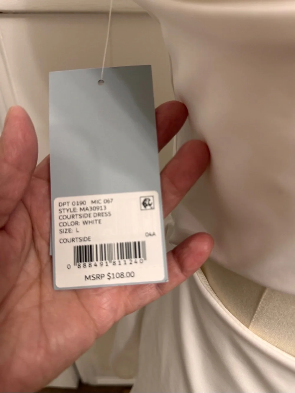 ANTONIO MELANI White Scoop Neck Mini Skirt Dress